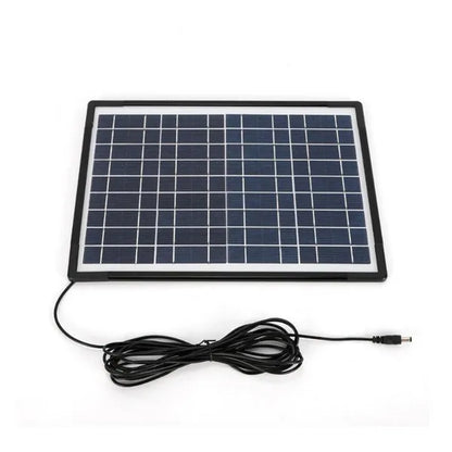 12V 4A Portable Solar Panel Power Generator Emergency Energy Storage Kit with 4 LED Lights USB Charger